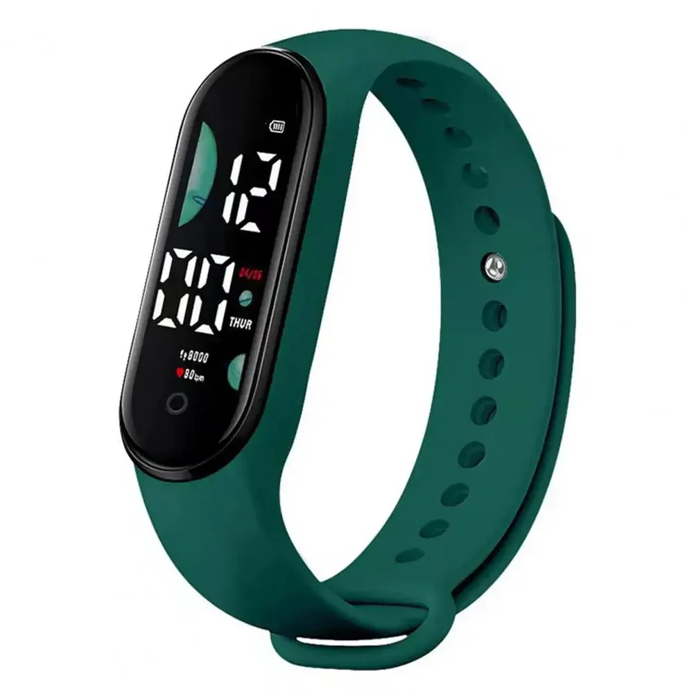M9 Electronic Watch LED Touch Control Waterproof Multifunctional Week Time Display Men Women Unisex Sports Bracelet for Kids