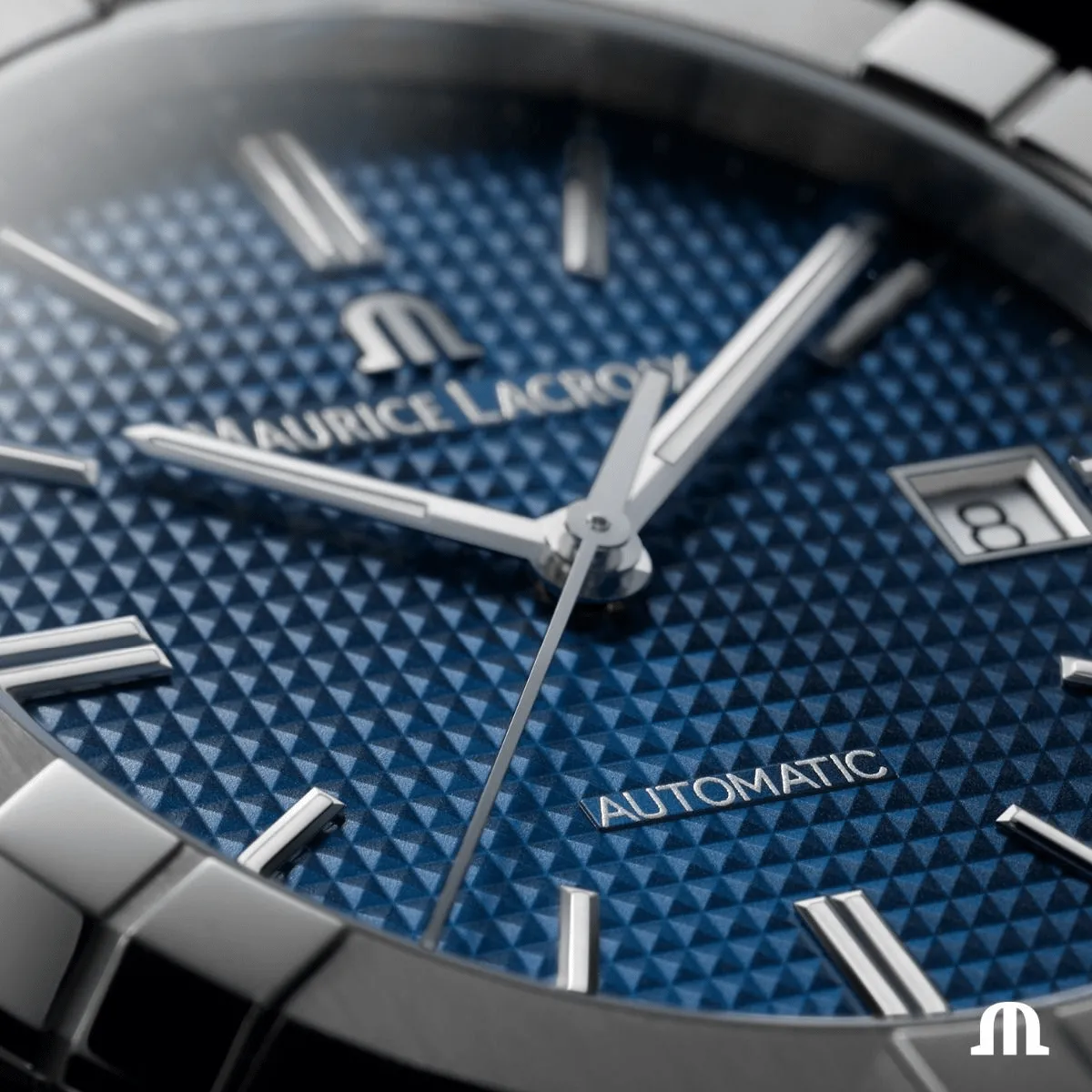 Maurice Lacroix AIKON Automatic 42mm Blue Dial   Extra Strap Men's Watch AI6008-SS002-430-2