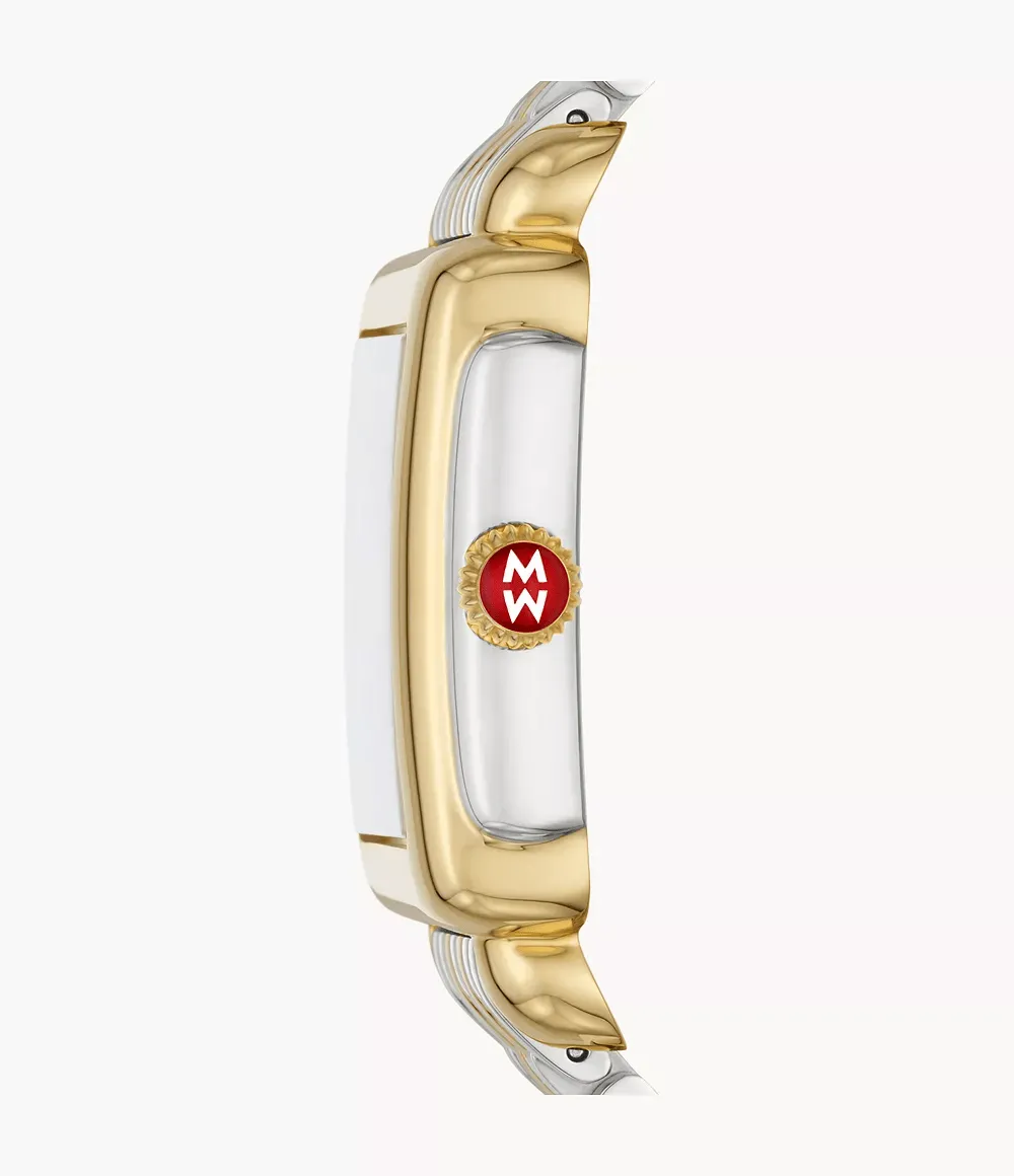 Michele Deco Madison Mid Two-Tone 18k Diamond Women's Watch MWW06G000013