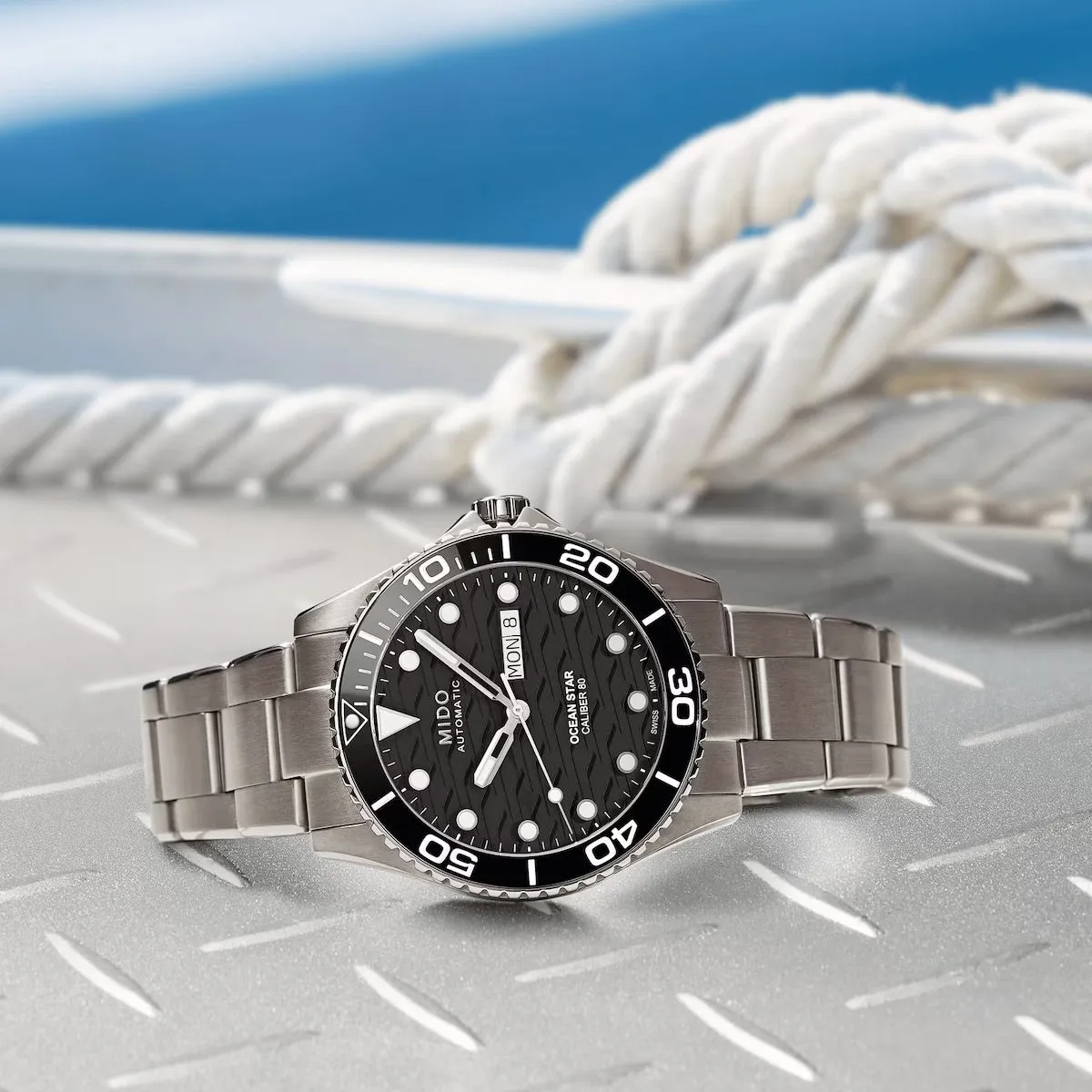 MIDO OCEAN STAR 200C TITANIUM ON BRACELET