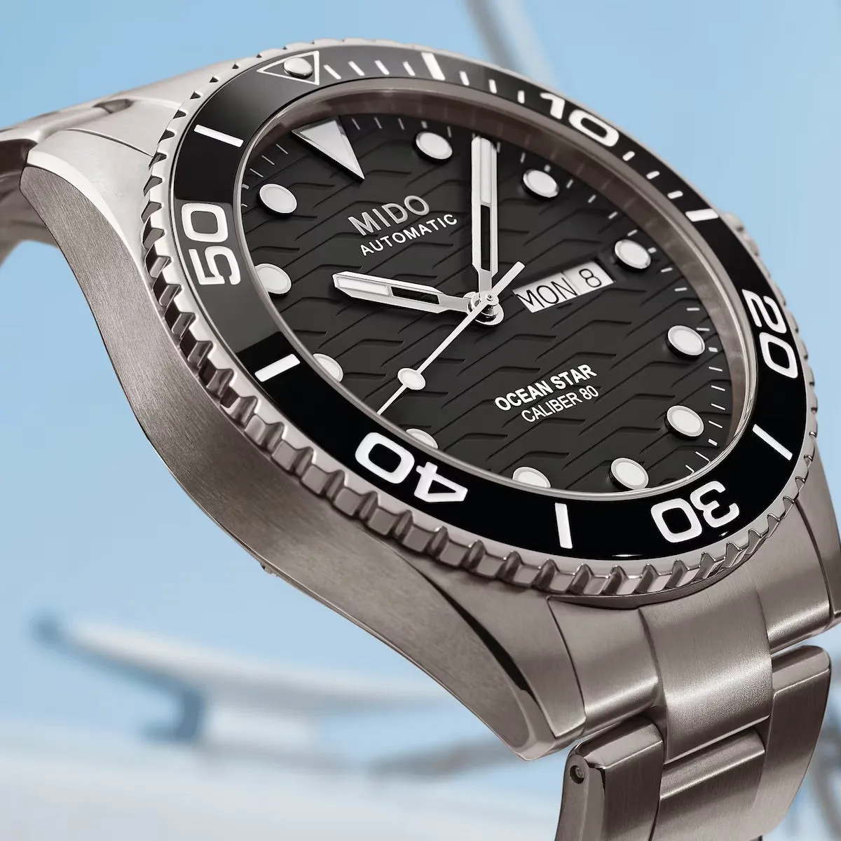 MIDO OCEAN STAR 200C TITANIUM ON BRACELET