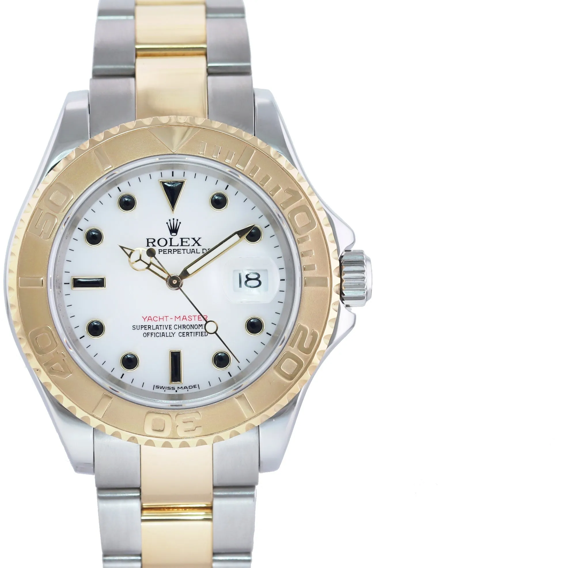 MINT 2005 Rolex 16623 Two Tone Yellow Gold Steel Yachtmaster Champagne Watch Box