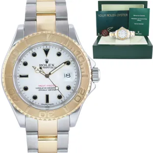 MINT 2005 Rolex 16623 Two Tone Yellow Gold Steel Yachtmaster Champagne Watch Box