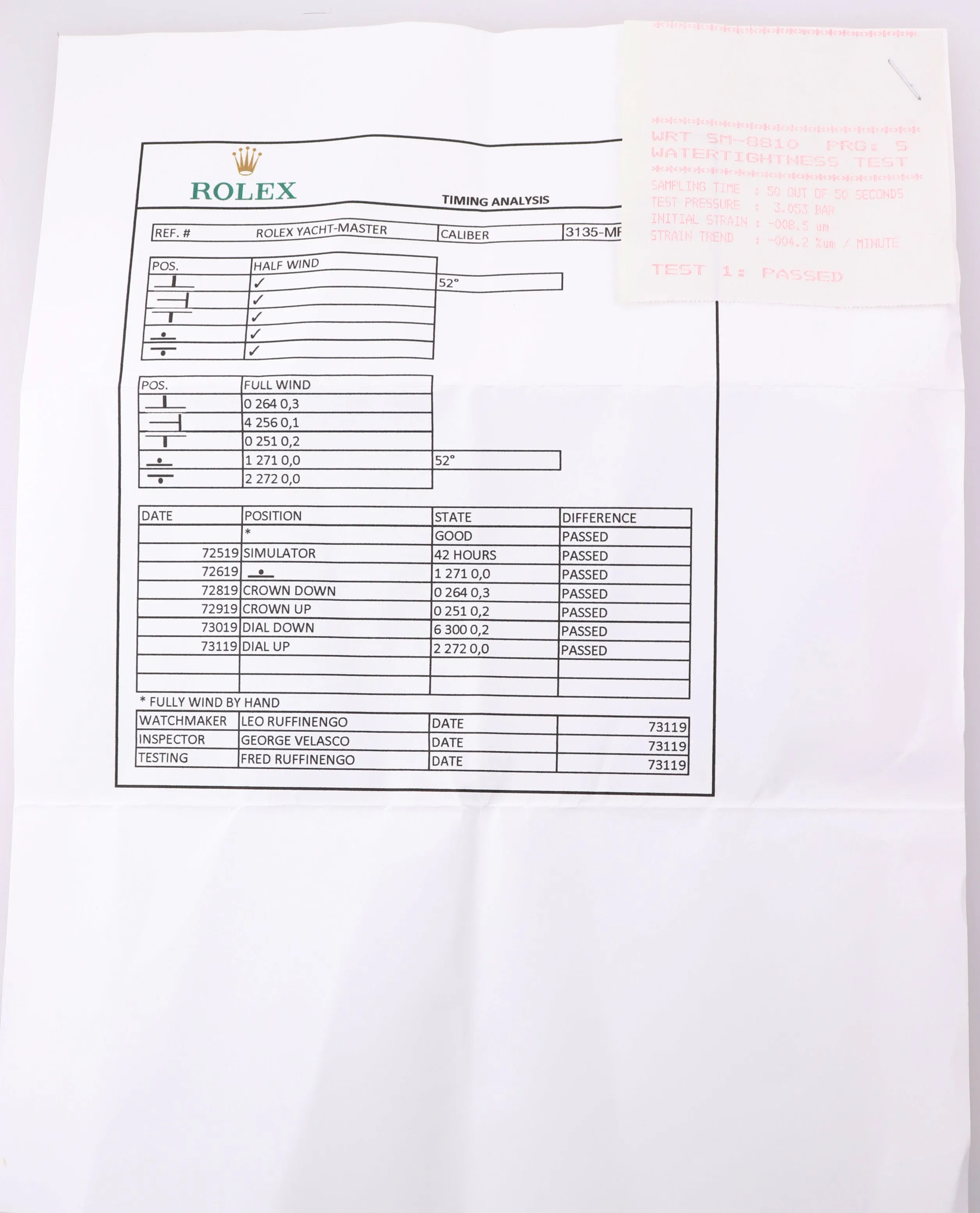 MINT 2008 WARRANTY CARD Rolex Yacht-Master 16628 Champagne Gold 40mm Watch Box