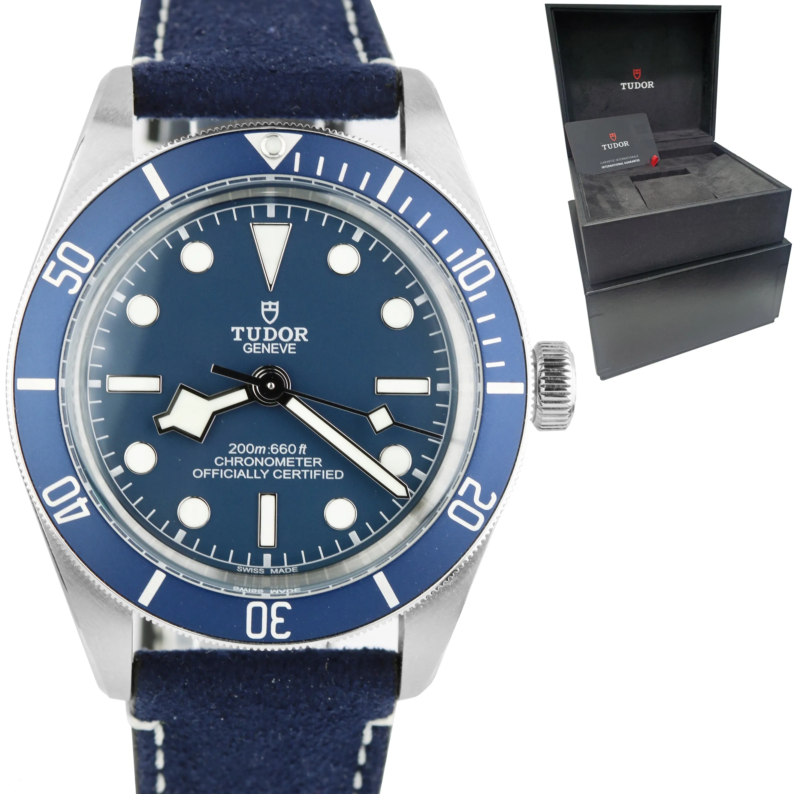 MINT 2021 Tudor Black Bay 58 Stainless Blue 39mm Automatic Watch 79030B B P