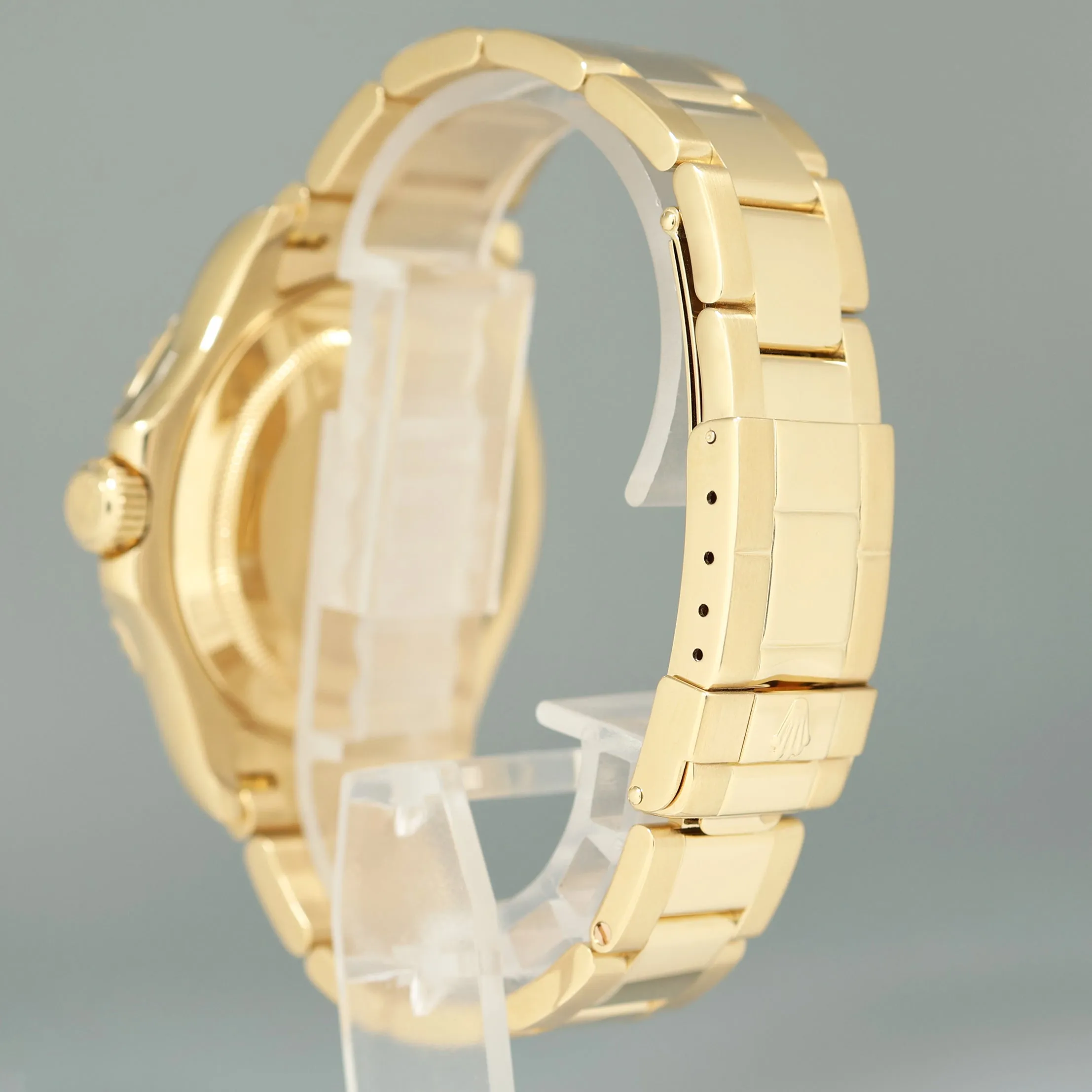 MINT DARK MOP Mother of Pearl Rolex Yacht-Master Yellow Gold 16628 40mm Watch Box
