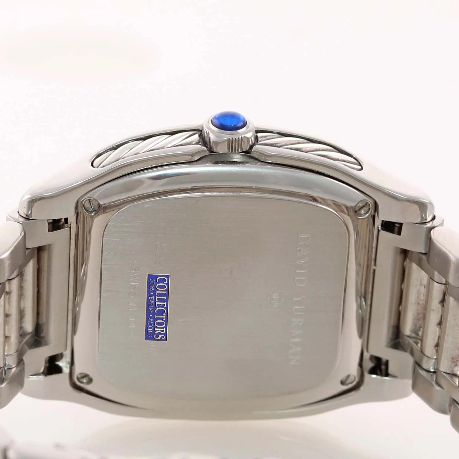 MINT David Yurman Steel Thoroughbred Blue Automatic Date 35mm Watch T301-LST