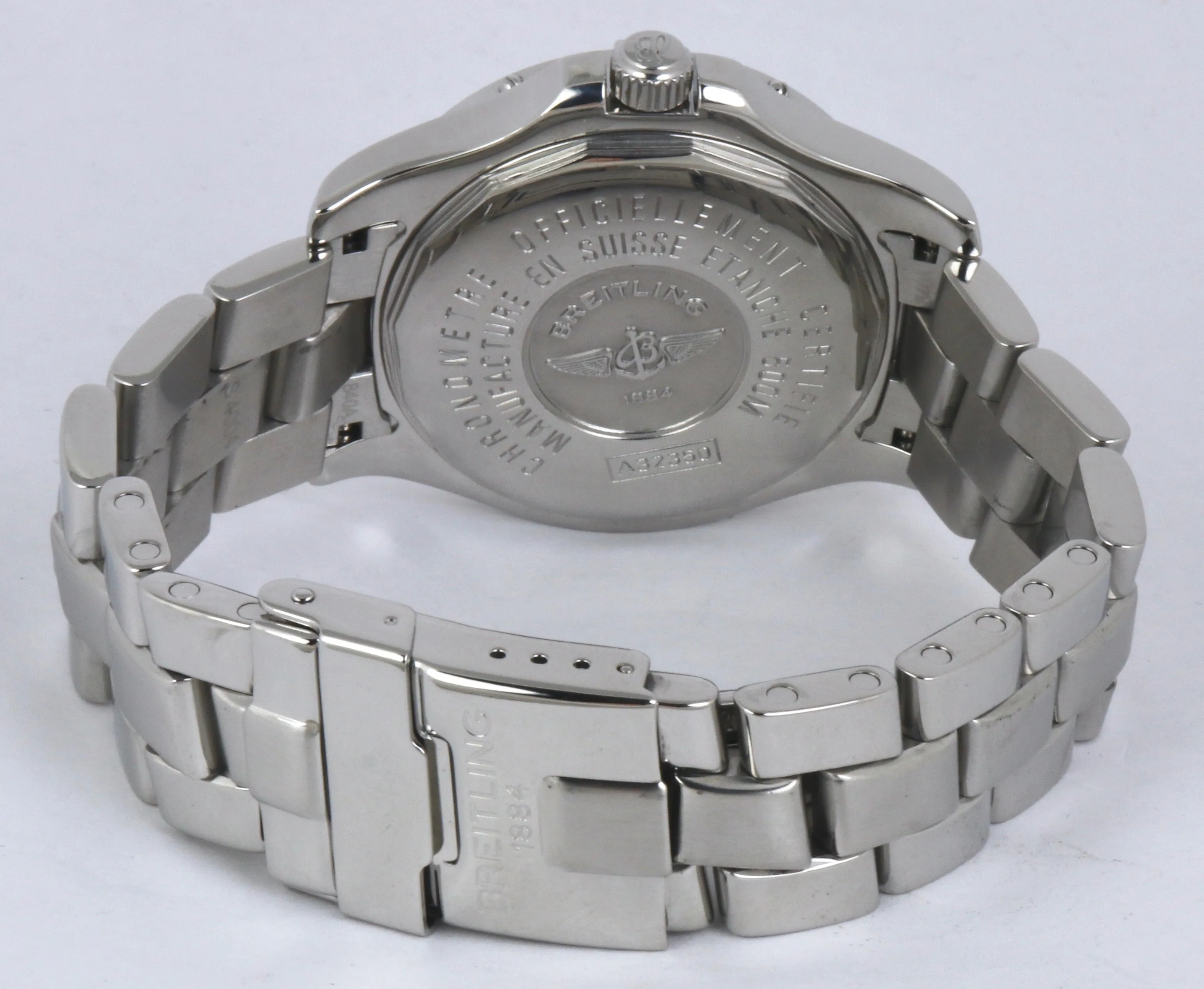 MINT Men's Breitling Colt GMT Stainless Steel Blue 40mm Dial Automatic A32350