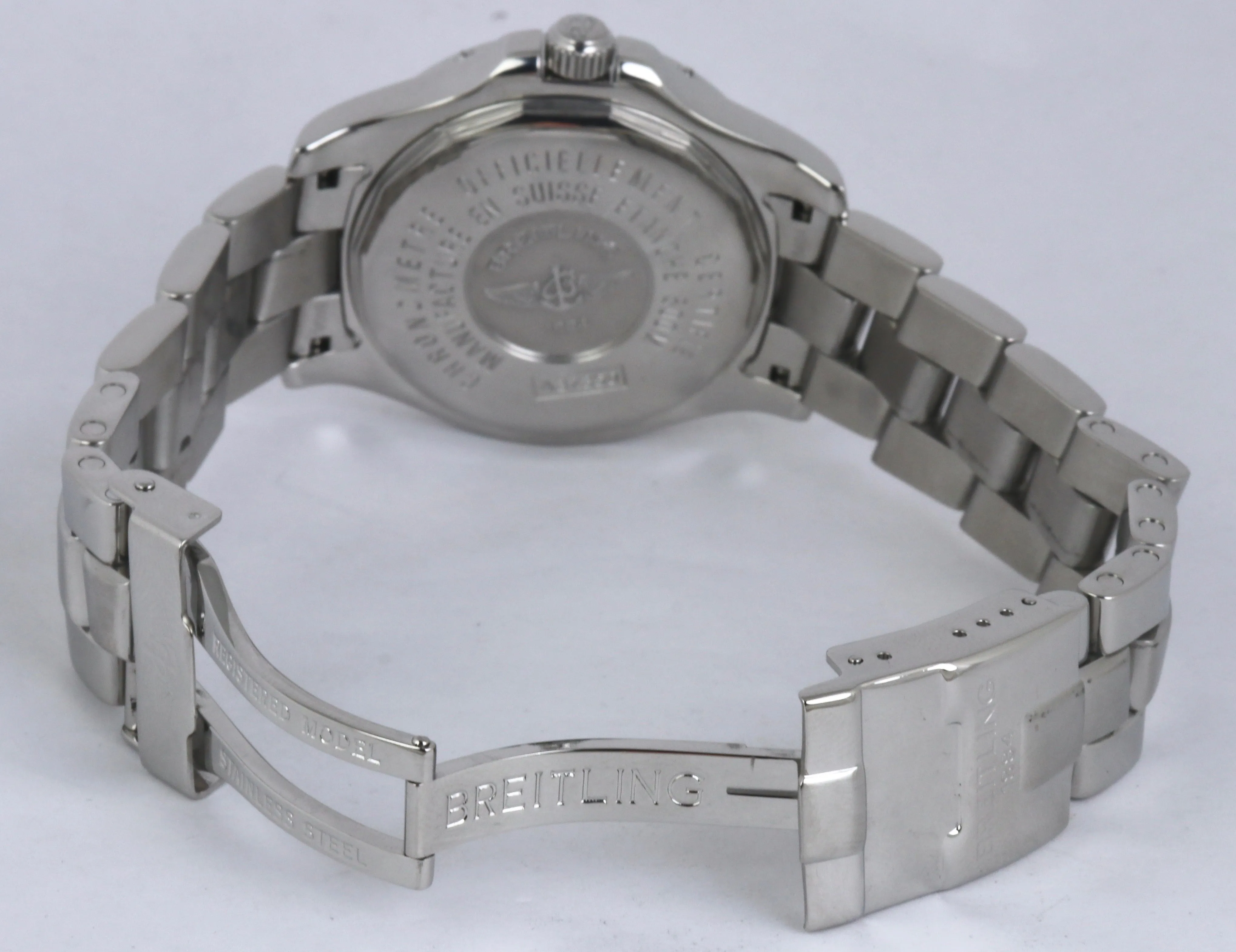 MINT Men's Breitling Colt GMT Stainless Steel Blue 40mm Dial Automatic A32350