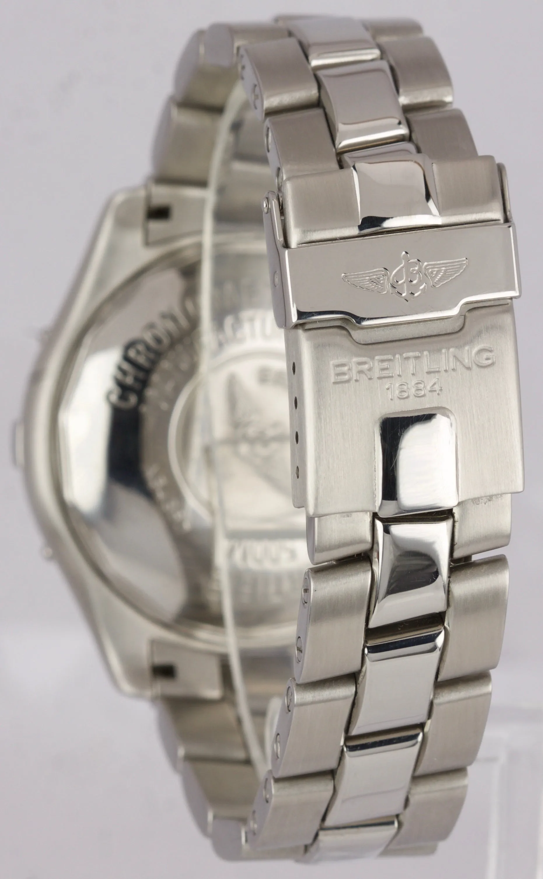 MINT Men's Breitling Colt Ocean Date 500M Stainless Blue Quartz Watch A64350