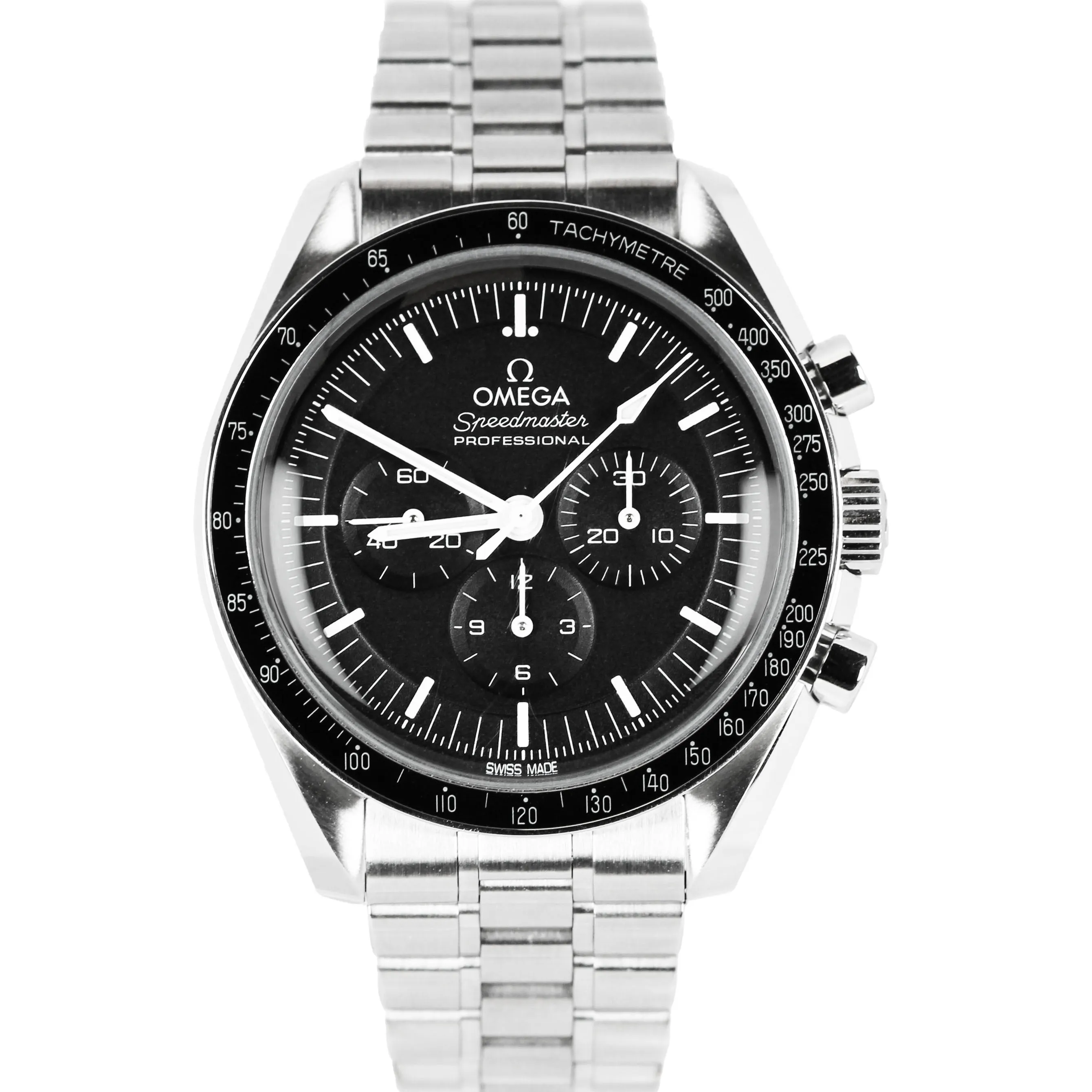 MINT Omega Speedmaster 31032425001001 Black Dial Stainless Steel 42mm Watch B&P