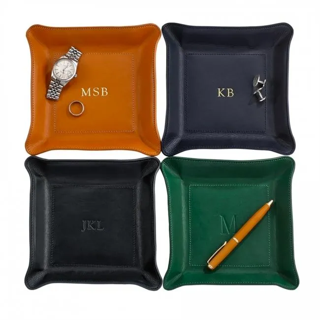 Moldable Leather Catchall Tray