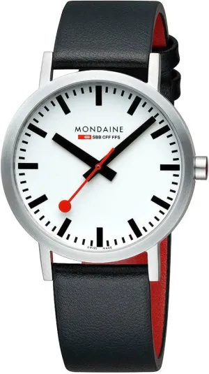 Mondaine Classic White Watch