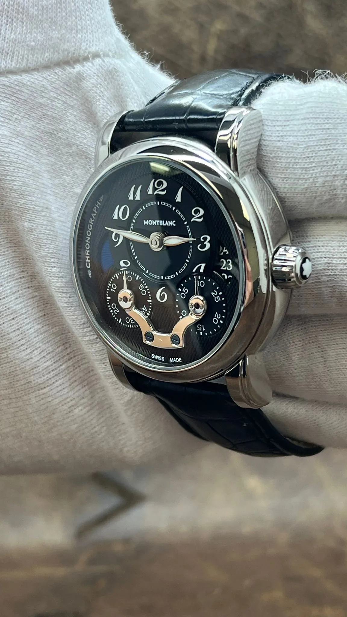Montblanc Nicolas Rieussec Chronograph 106488 Black Dial Automatic Men's Watch