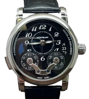 Montblanc Nicolas Rieussec Chronograph 106488 Black Dial Automatic Men's Watch