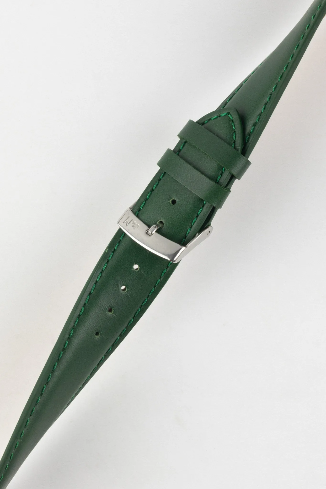 Morellato GRAFIC Calfskin Leather Performance Watch Strap in GREEN