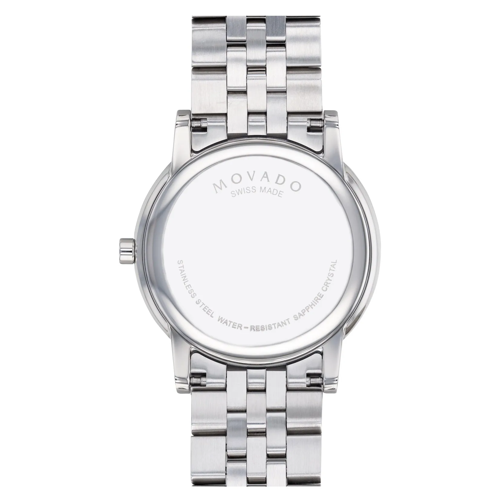 Movado Museum Classic Men's Stainless Steel Diamond and Black Dial Watch