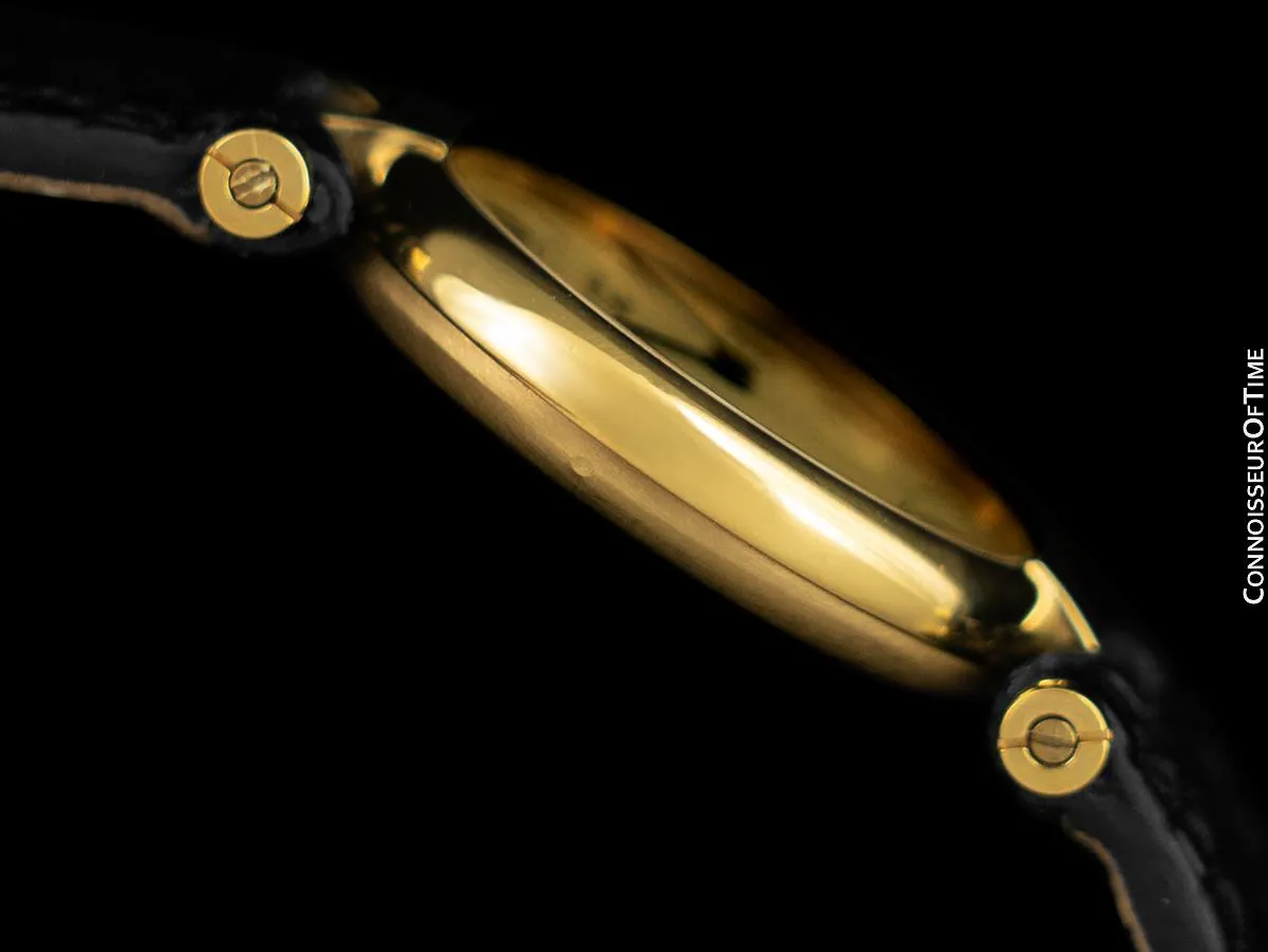 Must De Cartier Vendome Ladies Vermeil Watch - 18K Gold Over Sterling Silver