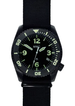 MWC "Depthmaster" 100atm / 3,280ft / 1000m Water Resistant Military Divers Watch in PVD Stainless Steel Case with Helium Valve (Quartz)