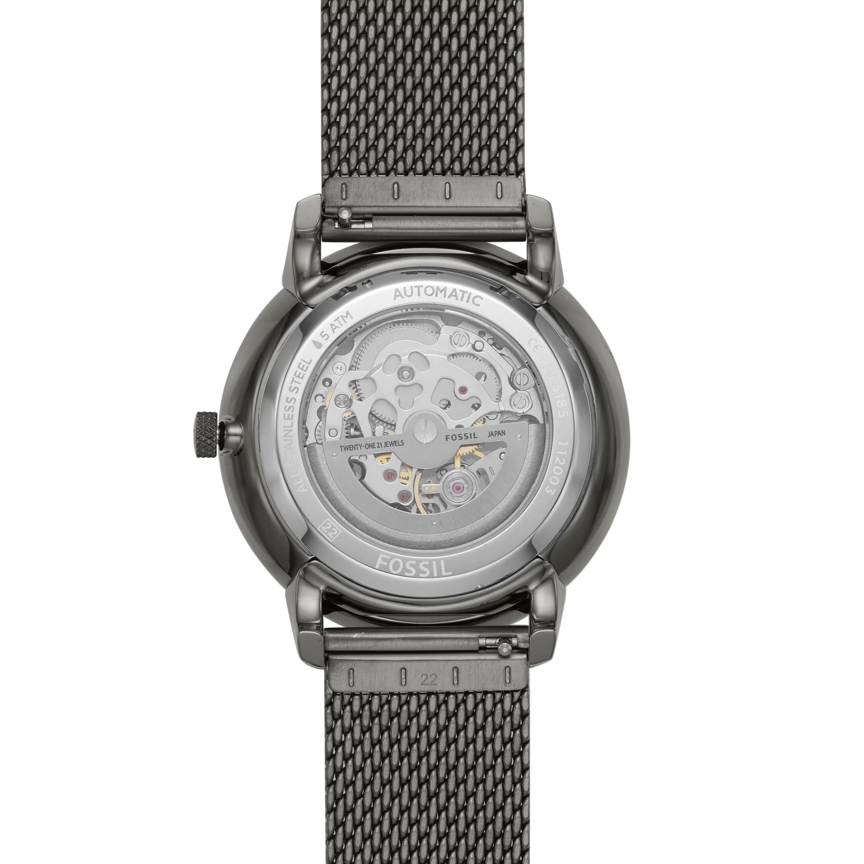 Neutra Automatic Smoke Stainless Steel Watch