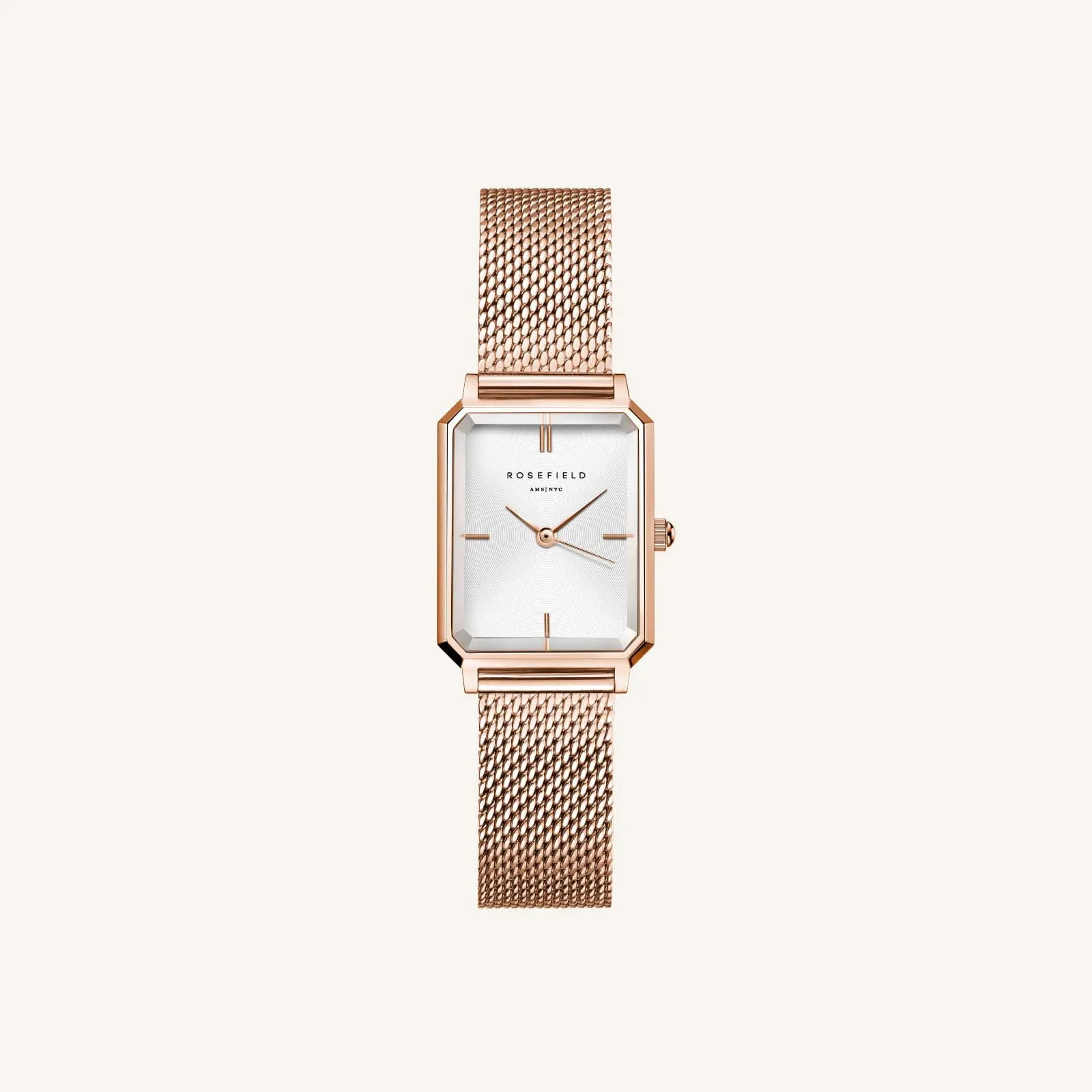 Octagon XS Mesh Rose Gold - Engraved