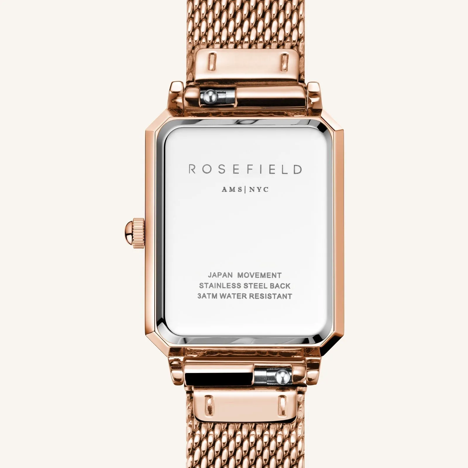 Octagon XS Mesh Rose Gold - Engraved