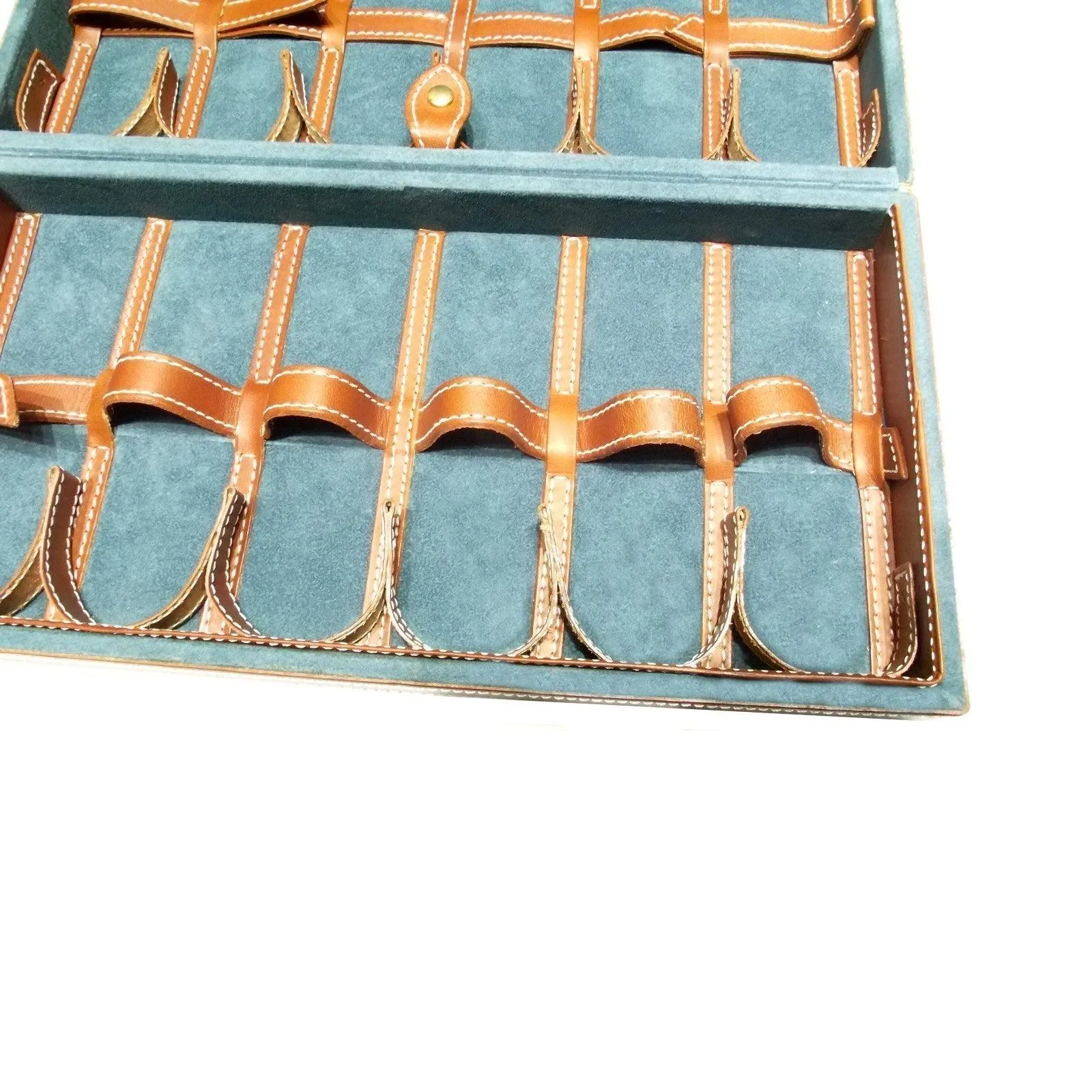 Officina italy box box door 12 watches brown leather 0ff.03