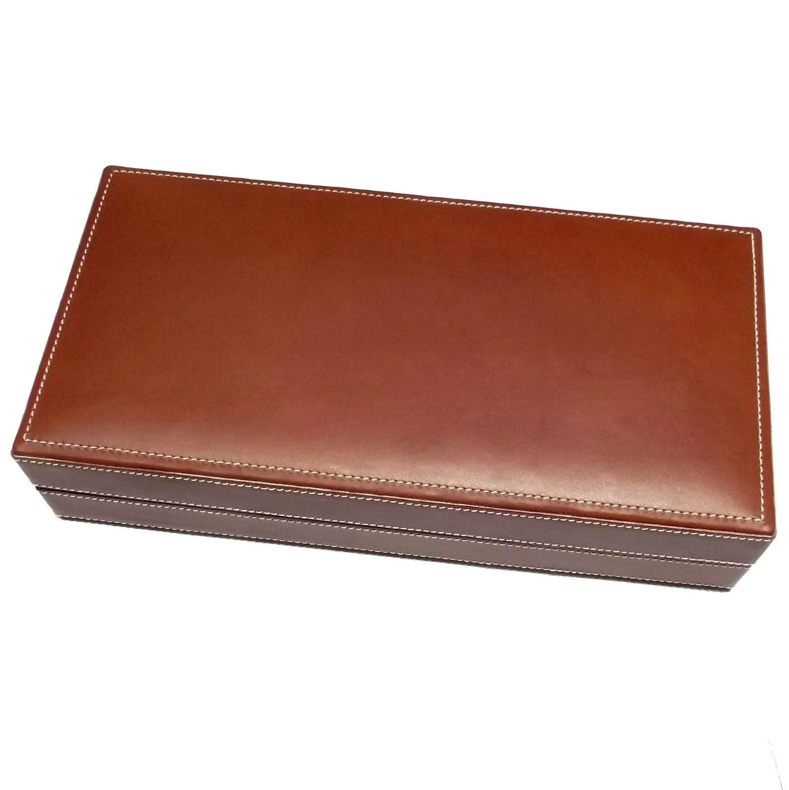 Officina italy box box door 12 watches brown leather 0ff.03