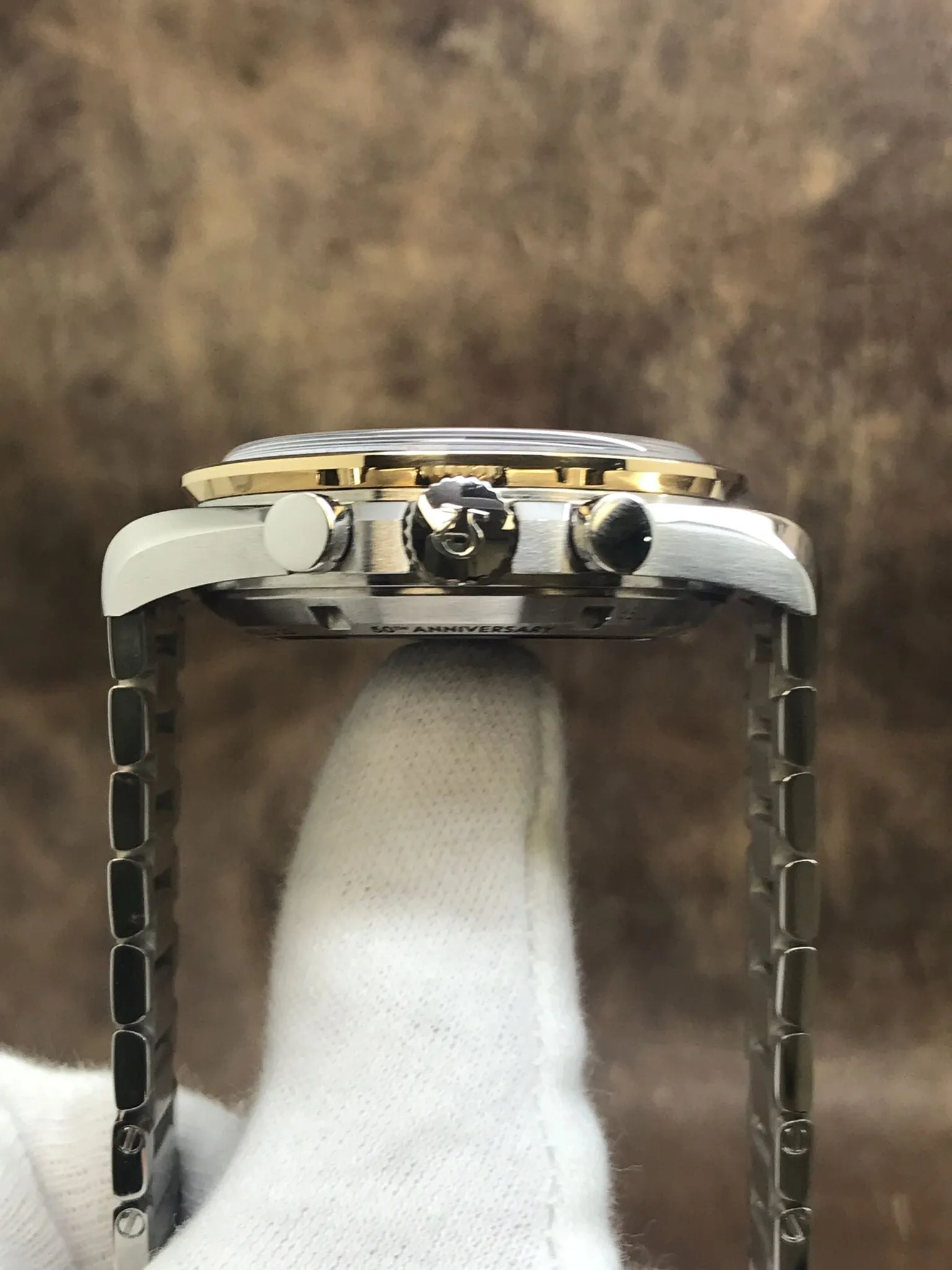 Omega 50th Ann. L.E 310.20.42.50.01.001 Apollo 11 Black Dial Hand Wind Men's Watch