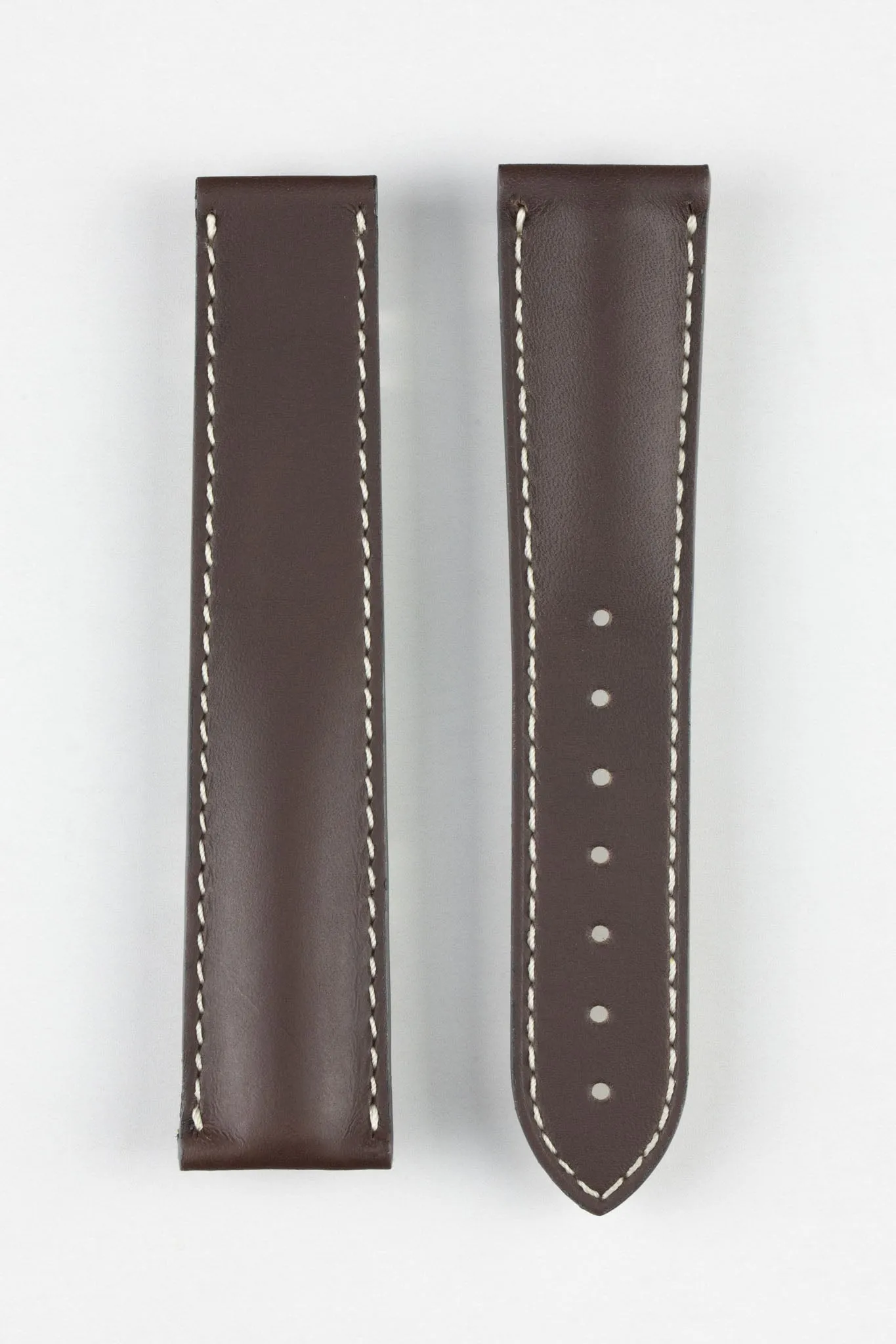 OMEGA 98000150 Calfskin Leather 21mm Deployment Watch Strap - BROWN