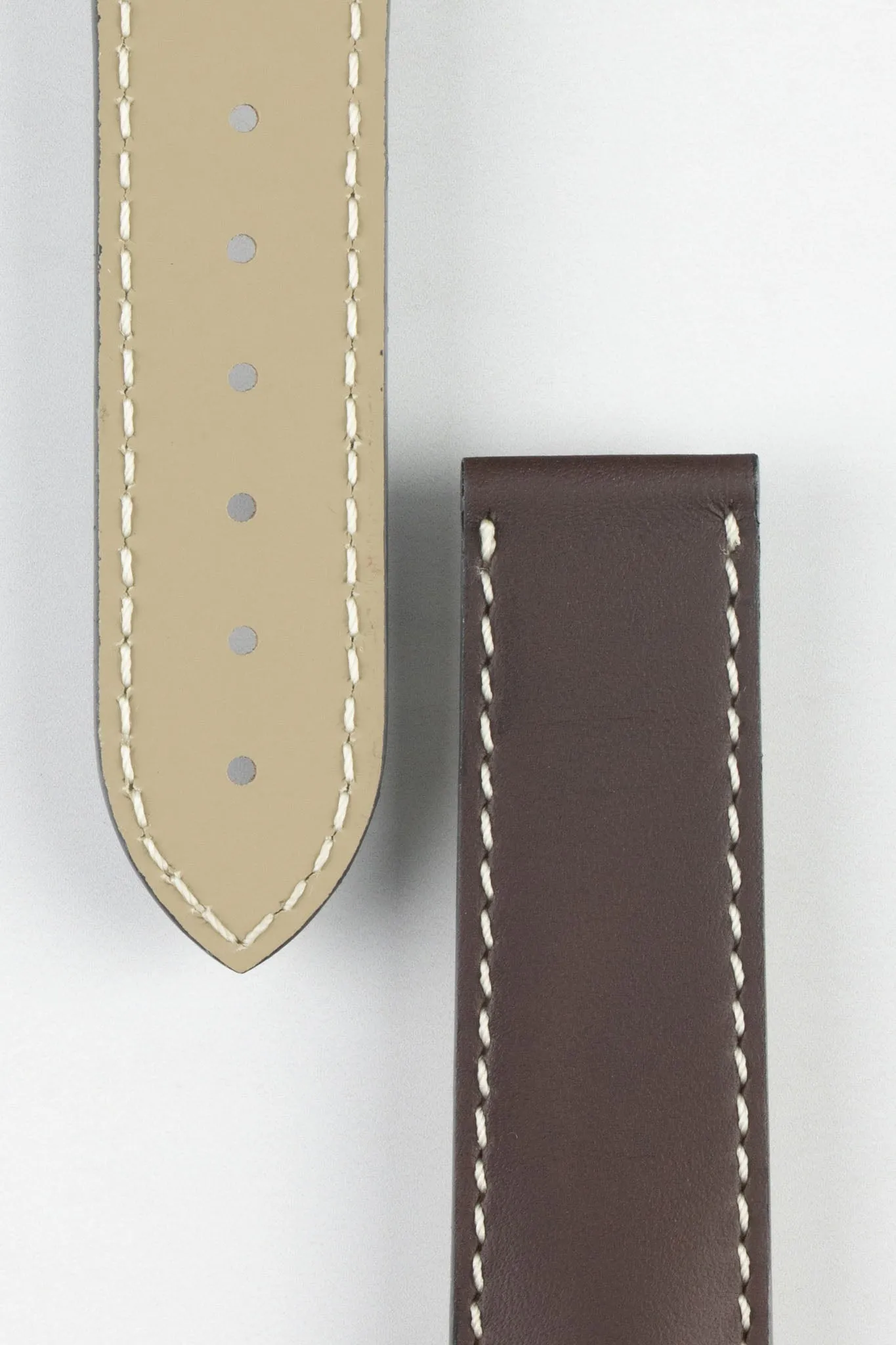 OMEGA 98000150 Calfskin Leather 21mm Deployment Watch Strap - BROWN