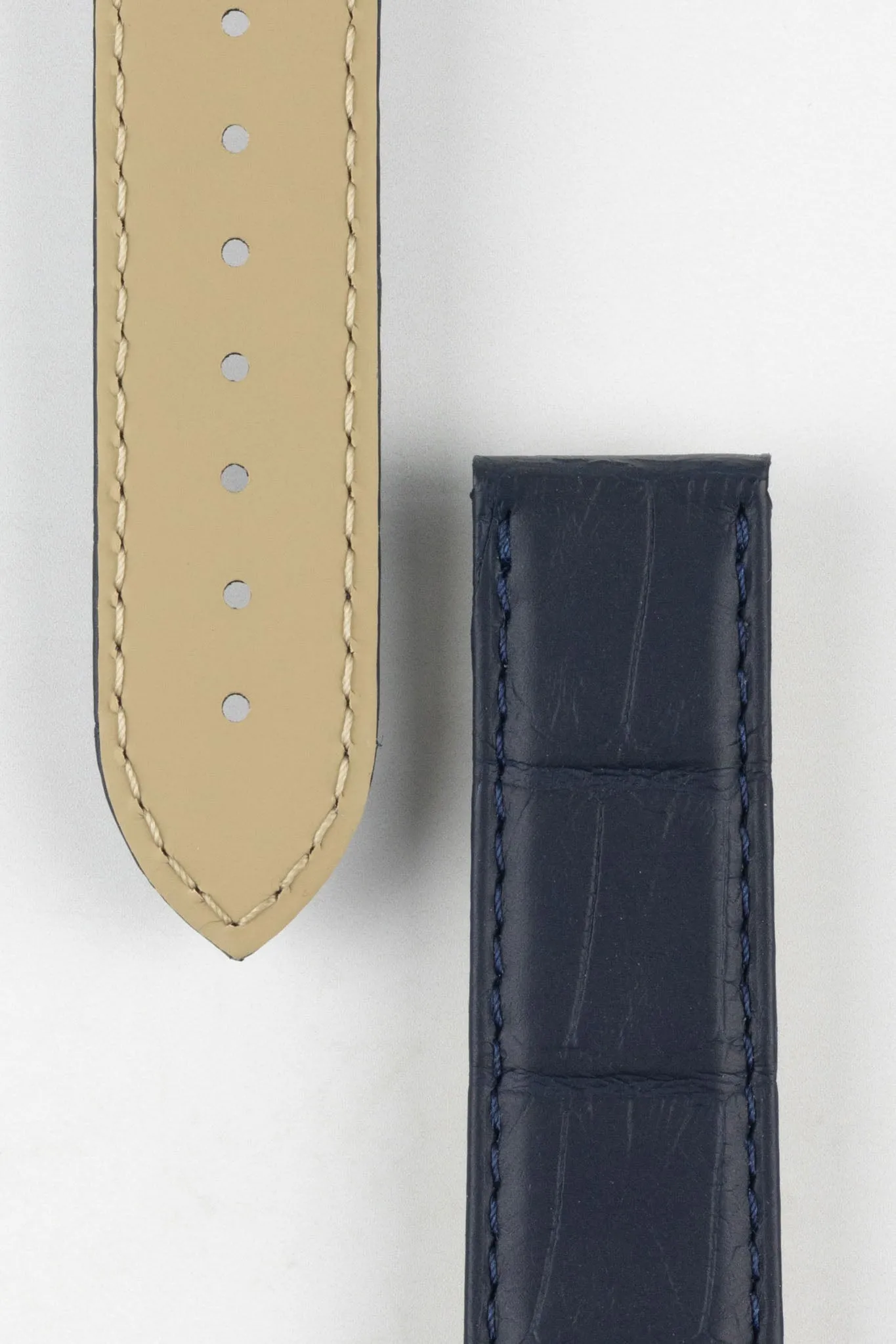 OMEGA 98000412 Seamaster Aqua Terra Genuine Alligator 21mm Watch Strap in BLUE