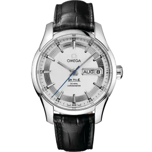 Omega De Ville Hour Vision 41 mm, steel on leather strap