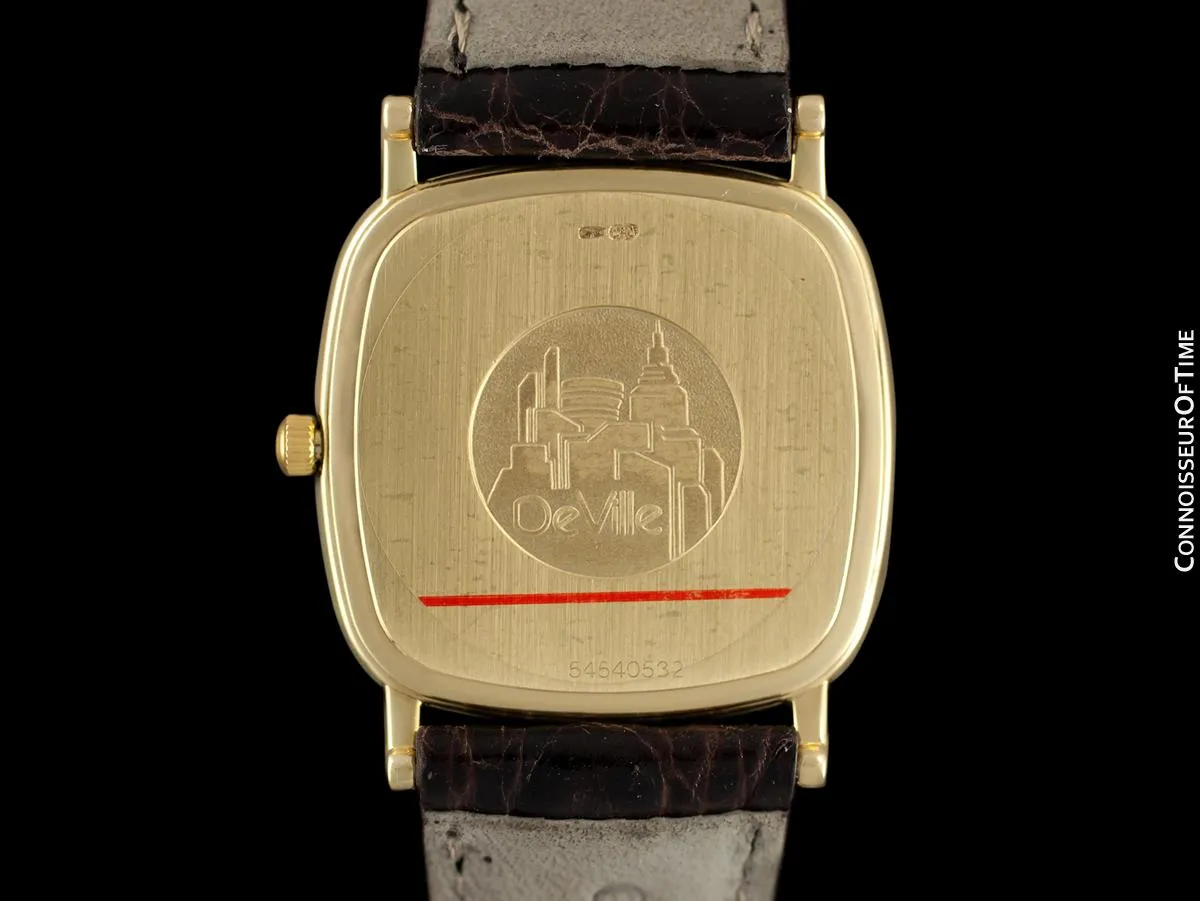 Omega De Ville Mens Ultra Thin Dress Watch in Gorgeous Condition - 18K Gold