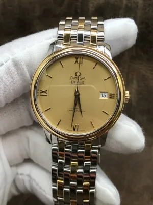 Omega De Ville Prestige Co-Axial 424.20.37.20.08.001 Champagne Dial Automatic Watch