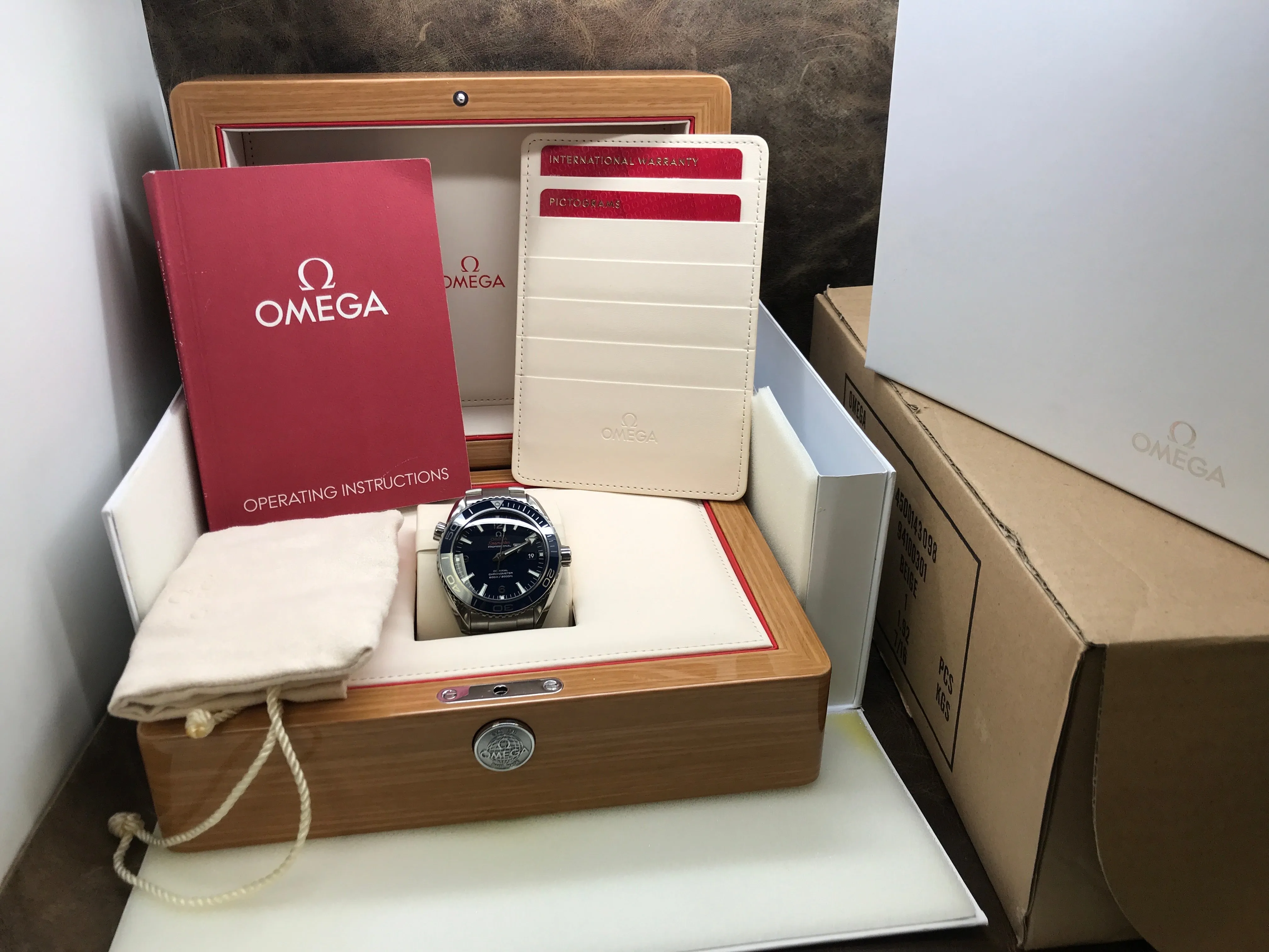 Omega Planet Ocean 600m 232.90.46.21.03.001 Blue Dial Automatic Men's Watch