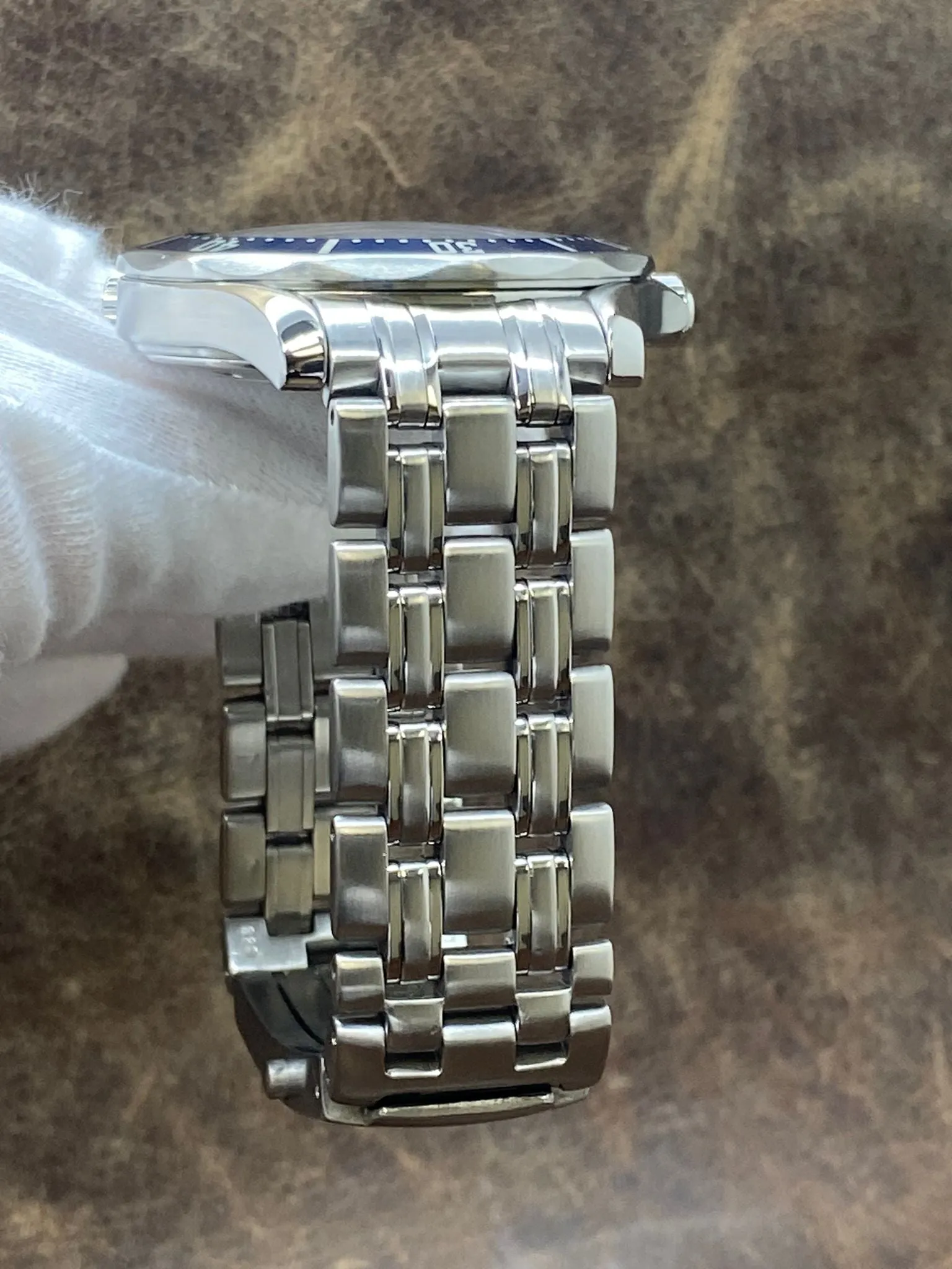 Omega Seamaster 300m Custom Insert 2541.80.00 Blue Dial Quartz Men's Watch