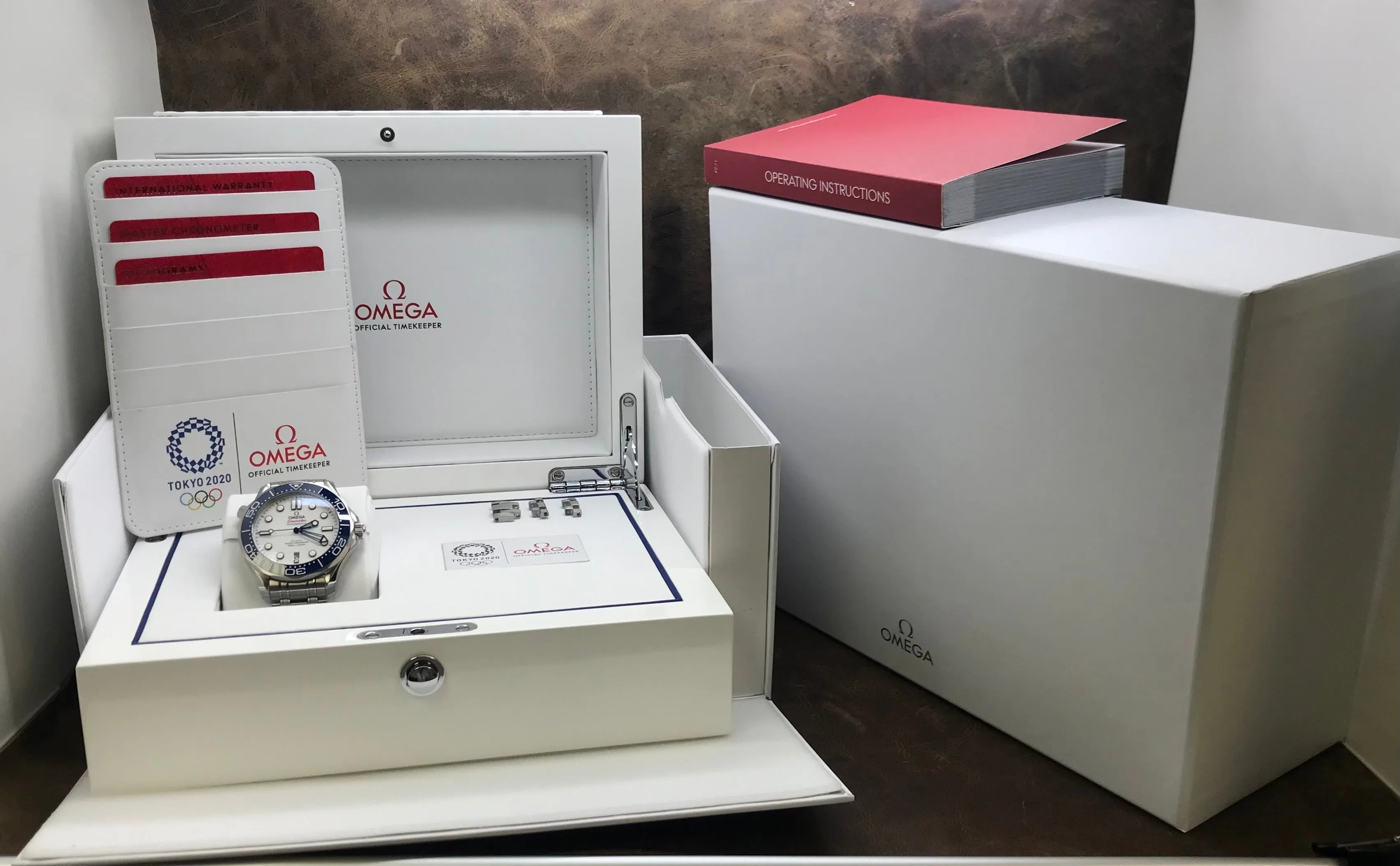 Omega Seamaster Tokyo 2020 Tokyo 2020 Special Edition 522.30.42.20.04.001 White Dial Automatic Men's Watch