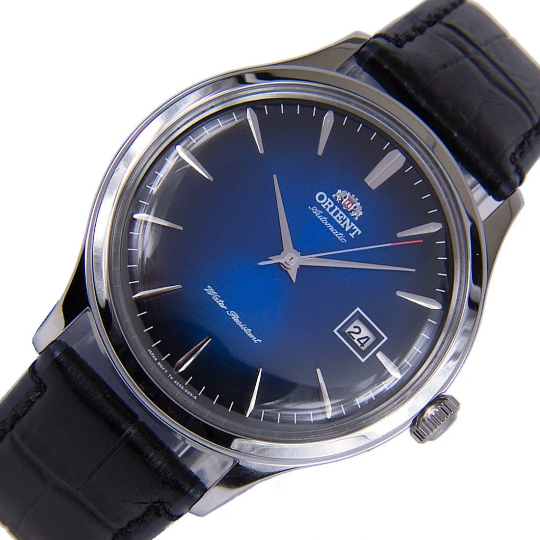 Orient Classic Bambino Blue Dial FAC08004D0 AC08004D Leather Watch