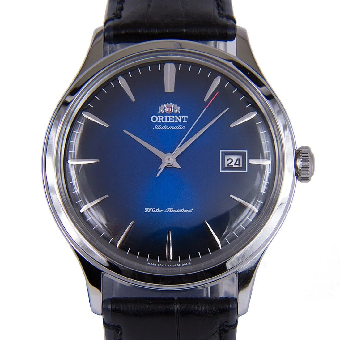 Orient Classic Bambino Blue Dial FAC08004D0 AC08004D Leather Watch