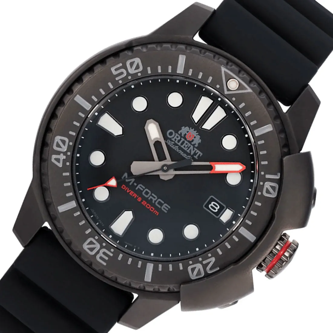 Orient M-Force Black Rubber RA-AC0L03B00B RA-AC0L03B Diving Automatic Watch