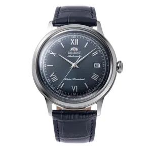 Orient RA-AC0024L Bambino 40MM Rare Blue Dial Mechanical Leather Classic Watch