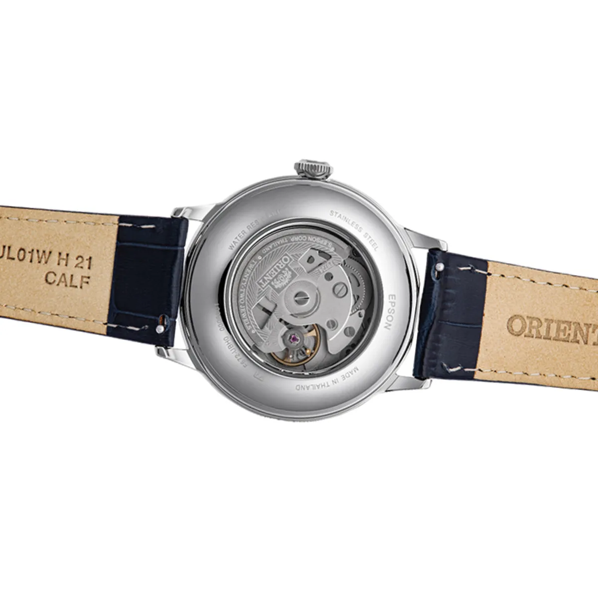 Orient RA-AC0024L Bambino 40MM Rare Blue Dial Mechanical Leather Classic Watch