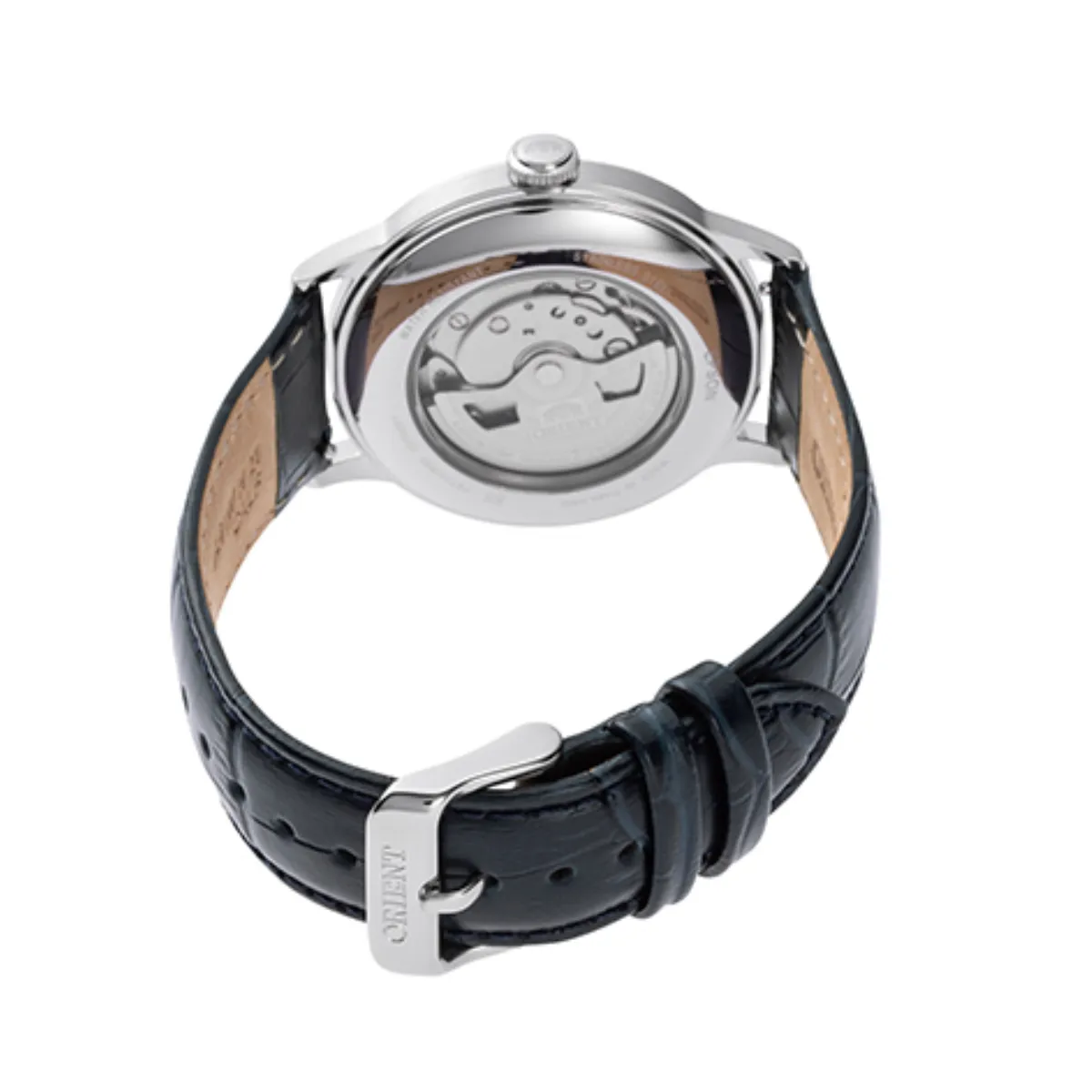 Orient RA-AC0024L Bambino 40MM Rare Blue Dial Mechanical Leather Classic Watch