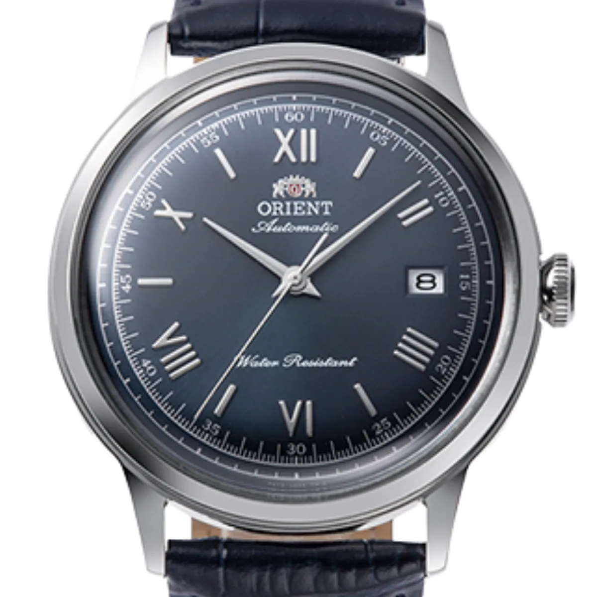 Orient RA-AC0024L Bambino 40MM Rare Blue Dial Mechanical Leather Classic Watch