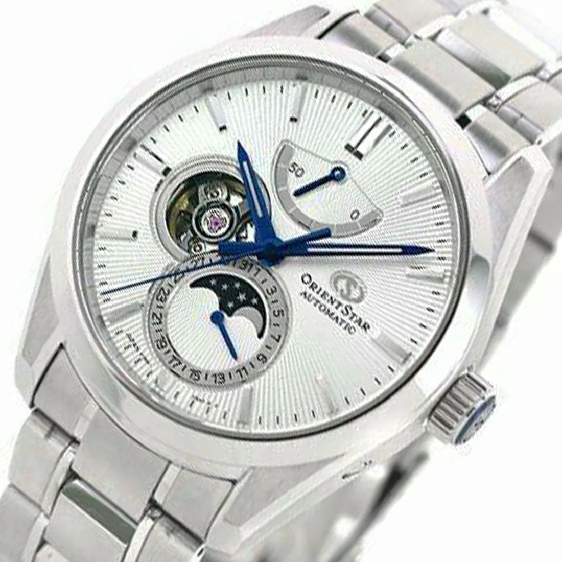 Orient Star Moon Phase White Dial Classic Watch RE-AY0002S RE-AY0002S00B