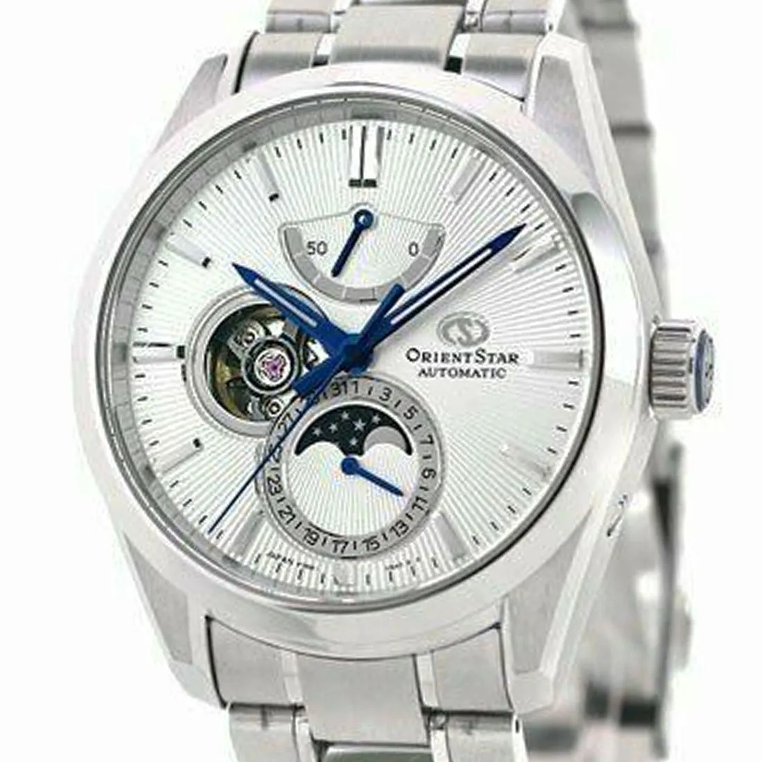 Orient Star Moon Phase White Dial Classic Watch RE-AY0002S RE-AY0002S00B