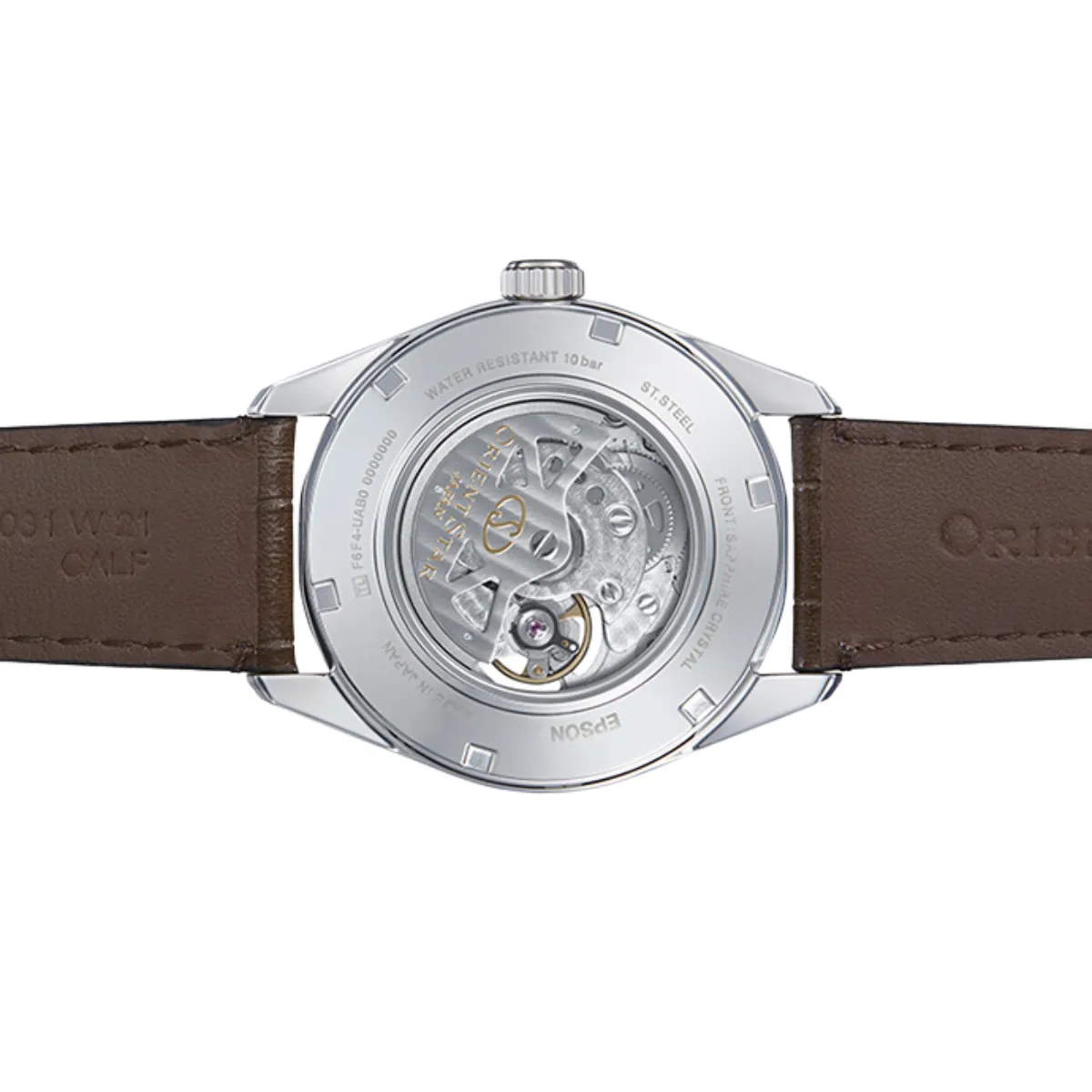 Orient Star RE-AV0006Y RE-AV0006Y00B Semi-Skeleton Automatic  Brown Dial Leather Watch