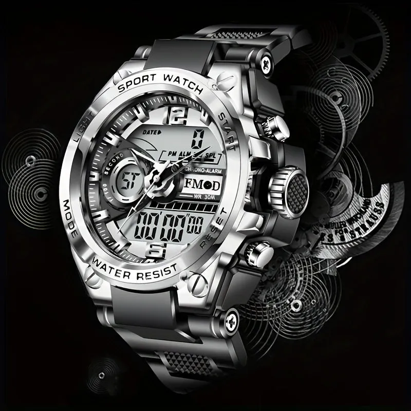 Outdoor Sports Electronic Watch 30M WR Luminous Digital Silicone Wrist Watch For Men Women FS