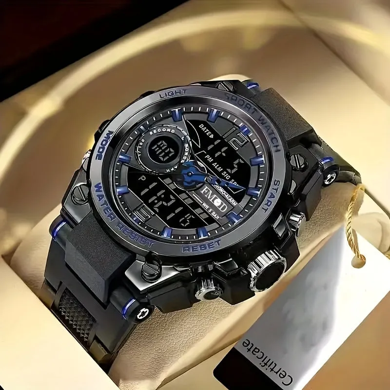 Outdoor Sports Electronic Watch 30M WR Luminous Digital Silicone Wrist Watch For Men Women FS